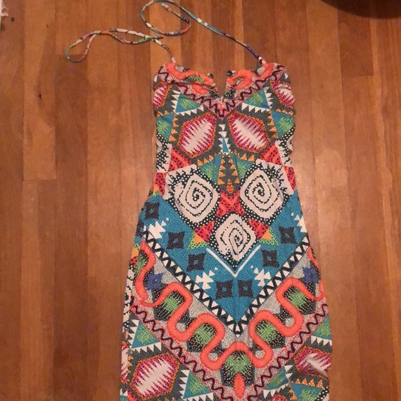 NWT Mara Hoffman mini v-wire print dress - Picture 5 of 6